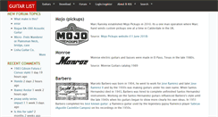 Desktop Screenshot of guitar-list.com